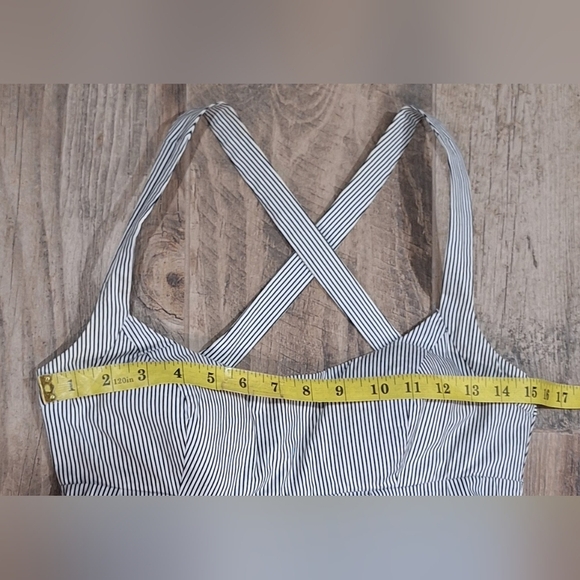 Inc Sundress Black& White Striped Floral Sidezip Sundress sz 4P #899 - Picture 9 of 10